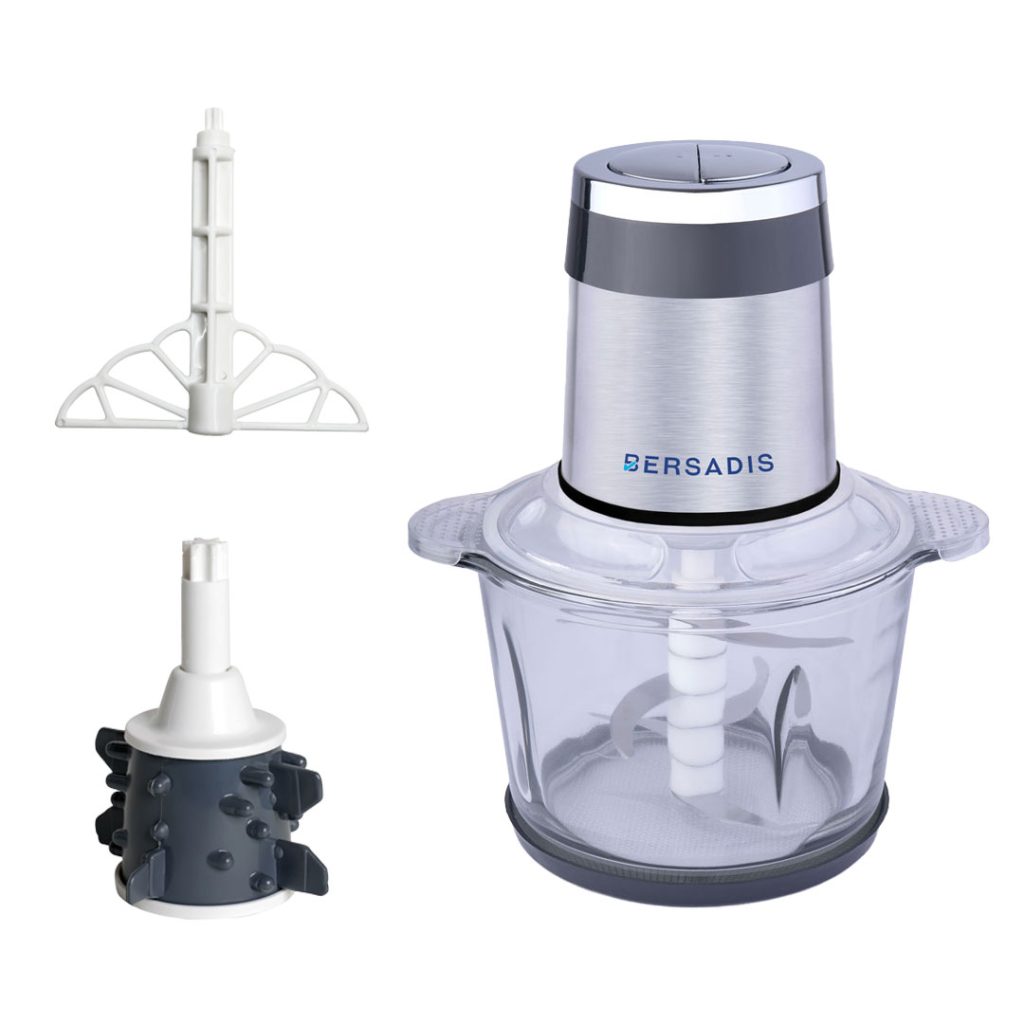 خردکن 4 تیغه پیرکس به همراه پوست کن و همزن